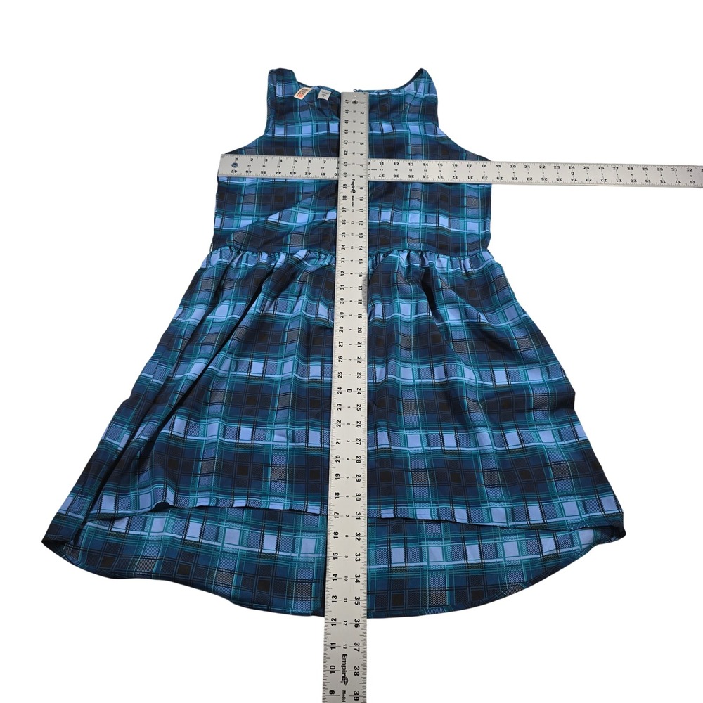 Route 66 Plaid Fit and Flare Dress Womens Medium Blue NWT Sleeveless Skater Mini - Picture 3 of 3